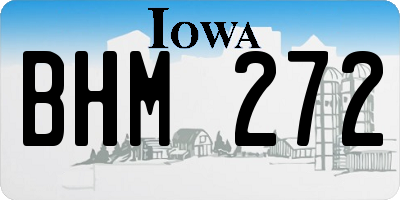 IA license plate BHM272