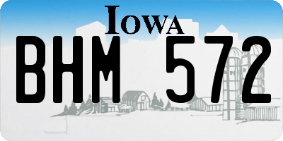 IA license plate BHM572