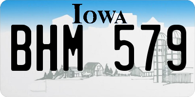IA license plate BHM579