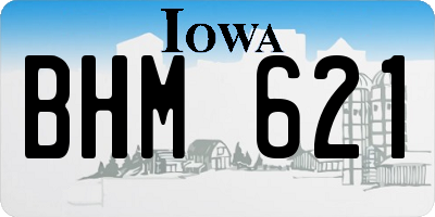 IA license plate BHM621