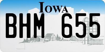 IA license plate BHM655