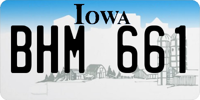 IA license plate BHM661
