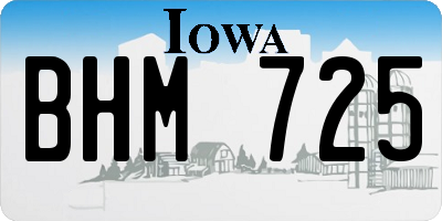 IA license plate BHM725