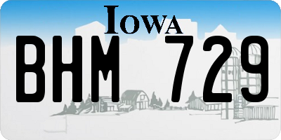 IA license plate BHM729