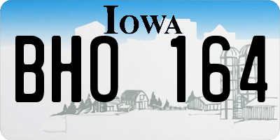 IA license plate BHO164
