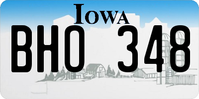 IA license plate BHO348