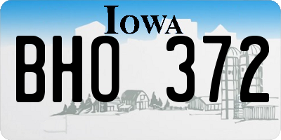 IA license plate BHO372