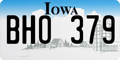 IA license plate BHO379
