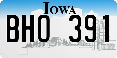 IA license plate BHO391