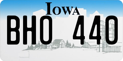 IA license plate BHO440