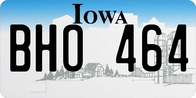IA license plate BHO464