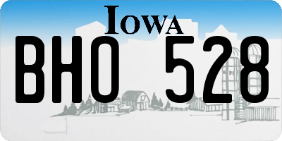 IA license plate BHO528