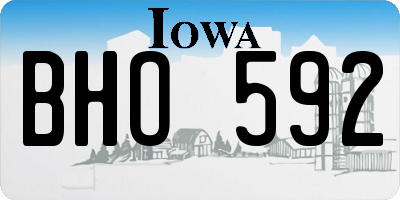 IA license plate BHO592