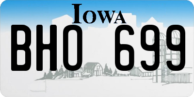 IA license plate BHO699