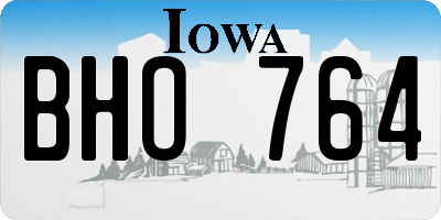 IA license plate BHO764
