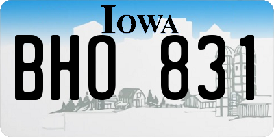 IA license plate BHO831