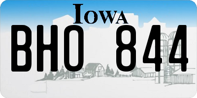 IA license plate BHO844