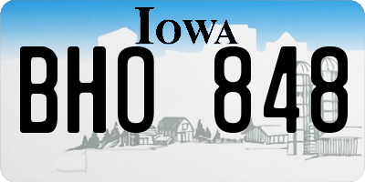 IA license plate BHO848