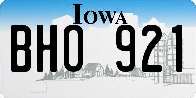 IA license plate BHO921