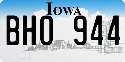 IA license plate BHO944