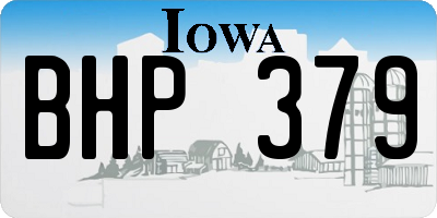 IA license plate BHP379