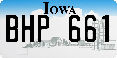 IA license plate BHP661