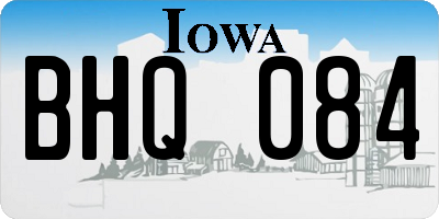 IA license plate BHQ084