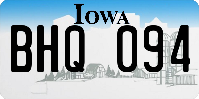 IA license plate BHQ094