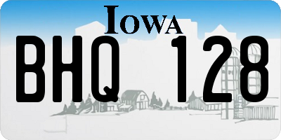 IA license plate BHQ128