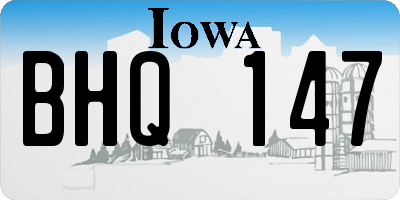 IA license plate BHQ147
