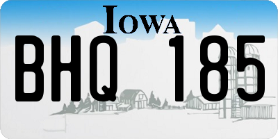 IA license plate BHQ185