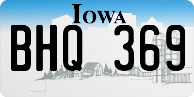 IA license plate BHQ369