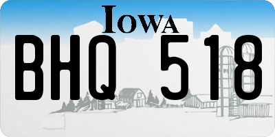 IA license plate BHQ518