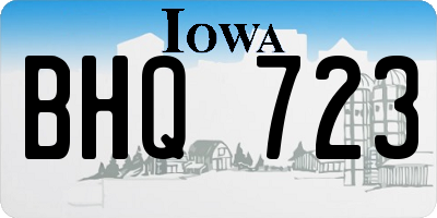 IA license plate BHQ723