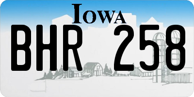 IA license plate BHR258