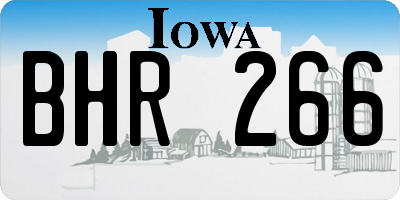 IA license plate BHR266