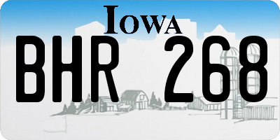 IA license plate BHR268