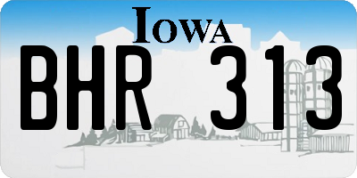 IA license plate BHR313