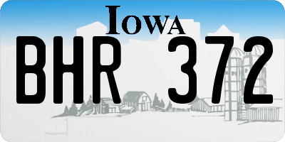 IA license plate BHR372