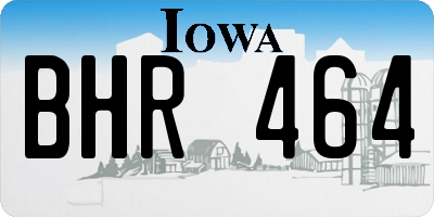 IA license plate BHR464