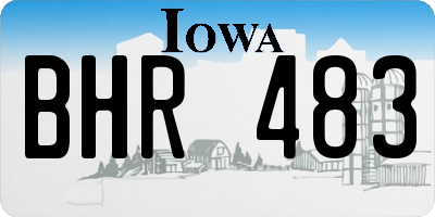 IA license plate BHR483