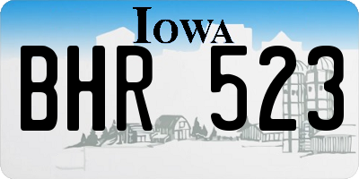 IA license plate BHR523