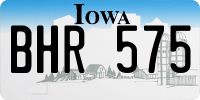 IA license plate BHR575