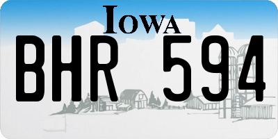 IA license plate BHR594