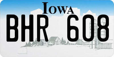IA license plate BHR608