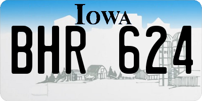 IA license plate BHR624