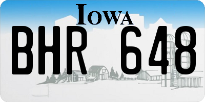 IA license plate BHR648