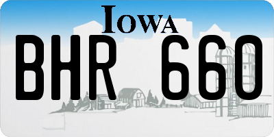 IA license plate BHR660