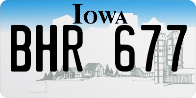 IA license plate BHR677