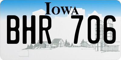 IA license plate BHR706